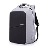 Fresion Sac à Dos pour Ordinateur Portable ou Tablette PC 15.6' Sac à Dos d'affaires avec Chargement USB Sac Imperméable pour Homme et Femme (Gris)