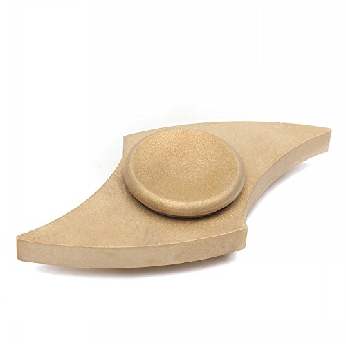 Kungfu Mall Brass EDC Finger Spinner Fidget Gadget Fingertip Spiral ADHD Focus Gyro