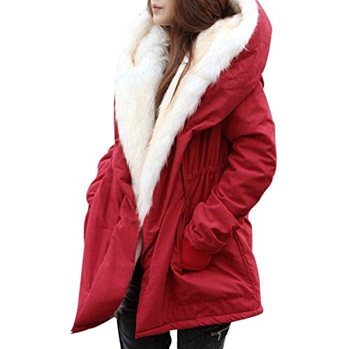 Preisvergleich Produktbild Cramberdy Damen Winter Hoodies Cardigan Strickjacke, Damen Plüschjacke Winter Mantel, Plüschjacke Kuscheljacke, Frauen Elegante Mantel, Damen Plüschjacke Winter Mantel, Faux Für Kunstfell Jacke
