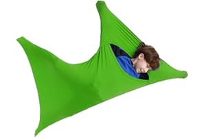ZYUBOESO Special Supplies Sensory Body Sock Full Body Wrap to Relieve Stress Stretchy Breathable Cozy Sack for Children with Processing Disorderthe (Color : Green, Size : S/Small)
