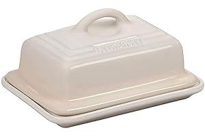 Le Creuset Stoneware Butter Dish, 900 g, 17 x 13 x 9 cm, Meringue, 70837177160000