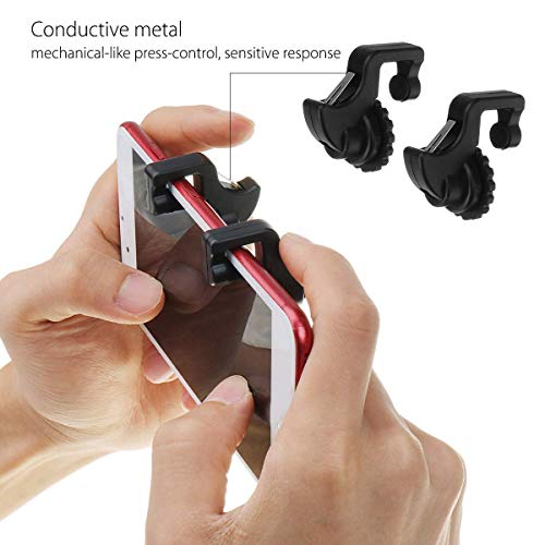 AK TRADING HUBS PUBG Mobile Controller, Gaming Trigger Fire Button Aim Key (Black)