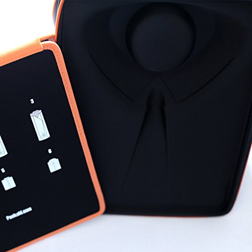 comprare on line Camicia Uomo Viaggio Custodia Borsa Per Camicie Indumenti Per il Trasporto e in Viaggio di Camicie Senza Grinze in Valigia Con Inserto per Piegatura Bilaterale Regalo Per Gli Uomini Packshi Arancione prezzo