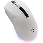 Gravion Sharper RGB Işıklı Kablosuz Gaming Oyucu Mouse 12000 DPI, Ultra Hafif, Bluetooth + 2.4G Kablosuz + Kablolu, Huano Sil