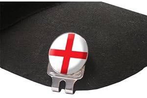 ENGLAND FUSION CAP CLIP AND MAGNETIC GOLF BALL MARKER BY ASBRI GOLF