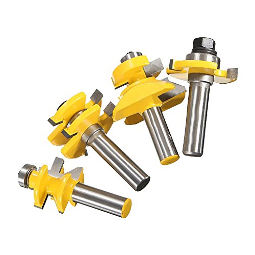 MagiDeal 4pcs Legierung Nutfräser Router Bit Für CNC-1/2 "Schaft
