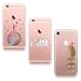 Produktbild Homikon [3 Stück] Silikon Hülle [der kleine Prinz + Igel + Elefanten] TPU Silikon Tasche Handyhülle Durchsichtig Kreativ Muster Schutzhülle Stoßdämpfend Case Kompatibel mit iPhone 6 Plus/6S Plus
