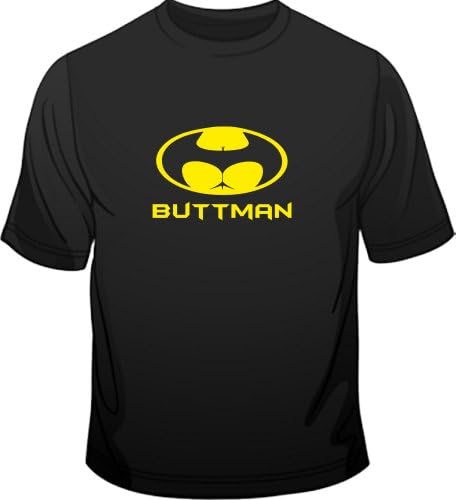 Buttman Butt Man Funny Paraody Mens T-Shirt Navy XL