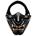 Produktbild blanketswarm Evil Smile Half Face Maske, unten Face Schutz Maske für Halloween-Kostüm Party und Film Prop, dekorative Maske für die Jagd Shooting Military Festival Cosplay Party, Thermoplastisches Polyurethan, Schwarz , 6.3inchx5.2inch