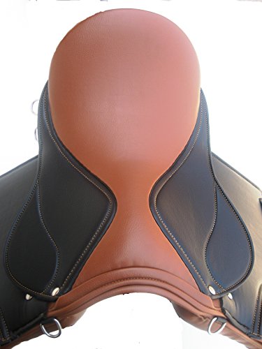 GENERAL-PURPOSE-SYNTHETIC-HALFLINGER-SADDLE-WIDE-FIT-BROWNTAN-COLOR-SIZE-17