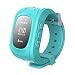 Produktbild Kinder watch - TOOGOO(R) GPS Tracker Uhr Smartuhr Anti-Verschwunden Kinder Smartwatch, fuer Android und iPhone (Blau)