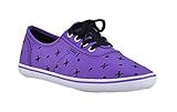 VANS Skulls CEDAR Purple / Black TURNSCHUHE Totenkopf Sneakers Rockabilly