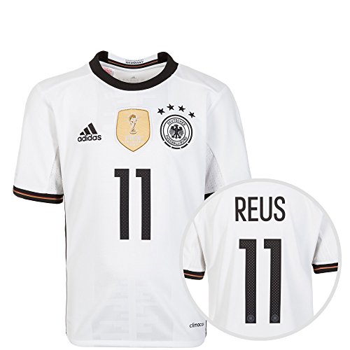 adidas DFB Trikot Home EM 2016 mit Name und Nummer Kinder Marco Reus, 176 – XL
