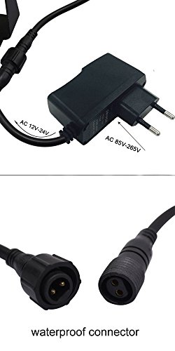 COOLWEST RGB LED Unterwasserscheinwerfer Dekorative Garten Schwimmbad Teich Licht/Nacht Schalt,230V / 10W,mit Wireless IR Fernbedienung - 4