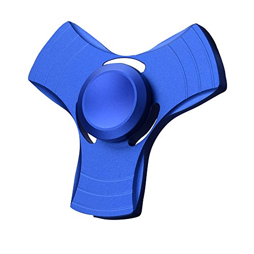 LEEHUR Tri Fidget Toy Aluminum Metal Hand Finger Spinner, High Speed Fast Bearings Ball for Stress Relieve Anxiety Reduce ADHD ADD Focus Killing Time