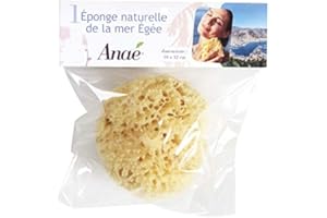 TURLTE Anaé – naturalna gąbka z morskiego egipskiego wzoru plastra miodu – wytrzymała i trwała – 100% naturalna i biologiczna – hipoalergiczna – dla niemowląt i dorosłych – średni rozmiar 10 do 12 cm