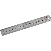 Rox 0198 Double Sided Steel Ruler 150 mm