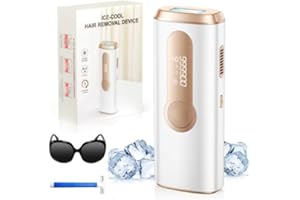 AMOTAOS IPL Laser Hair Removal for Women and Men, Ice-Cooling Laser Hair Removal Device Safe at-Home Epilators for Face Armpits Arms Bikini Line Legs Whole Body