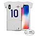 Price comparison product image iPhone X Case, Kula Football Shirt Designed Shockproof Protection Case, Anti-Scratch Soft Silicone Case Cover Protection for iPhone X - England