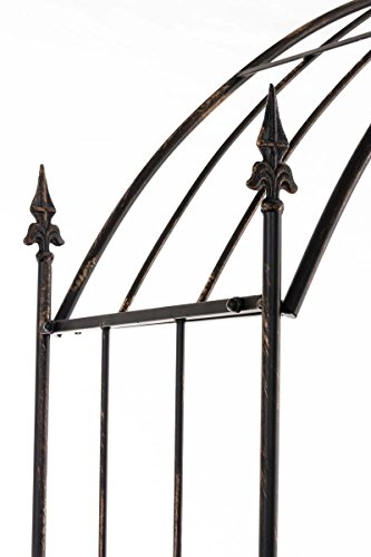 CLP Rosenbogen mit Bank NOSTALGIE, Eisen, Landhaus-Stil, 140 x 45 cm, Höhe 220 cm bronze - 3
