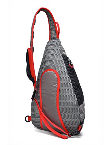 SHOWTIMEZ Sling Tasche, Wasserabweisende Reißfeste Rucksack Brusttasche Schultertasche Umhängetasche für Radsports Reisen Outdoor-Sports - 2