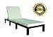 Produktbild MK Outdoor Rattan Rattanliege Lounger-B, belastbar bis 165 kg, mehrfach verstellbare Rückenlehne, braun, Gartenliege, Relaxliege, Liegestuhl, Sonnenliege, Rattanmöbel
