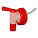 Produktbild Zapfhahn, Auslaufhahn, Kanisterhahn, Kunststoffhahn aus Kunststoff rot, natur für 5 - 30 Liter Kanister mit 51 mm Öffnung