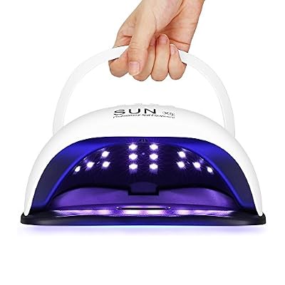 Sun Lampe à ongles LED, lampe à ongles Gel UV 54W avec 36 perles, écran LCD, minuterie 10/30/60/99 secondes, capteur automatique et plateau magnétique détachable, poignée professionnelle Séchoir à vernis à ongles (SUNX5)