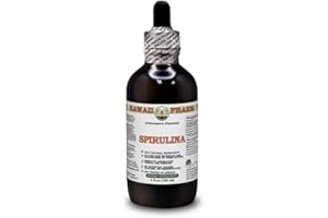 HAWAII PHARM Spirulina (Arthrospira Platensis) Dry Algae Alcohol-Free Liquid Extract Glycerite 120 ml