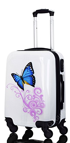 G.Kaos - Maleta De Cabina Equipaje de Mano - En Policarbonato Superligera - Pel&iacute;cula Protectora Para Quitar - Para Vuelos Como Ryanair Y Otros - Fantas&iacute;a Mariposa So&ntilde;ada 50cm