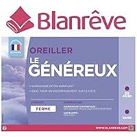 BLANREVE Oreiller Le généreux 60x60 cm blanc