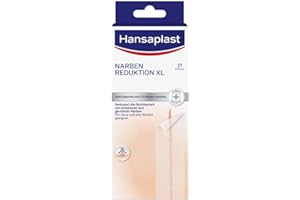 Hansaplast Plaster na blizny, zmniejsza ich widoczność, sprawia, że blizny są trwale płaskie, jaśniejsze i bardziej miękkie, 1 x 21 sztuk (3 cm x 14,6 cm)