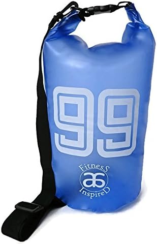 Essential Waterproof Camo or Translucent Dry Bag to Keep Gear Dry for Swim lessons, Beach outings, Kayaking, Rafting, Boating, Hiking, Camping and Fishing (Frosted Blue, #99 - 10L)