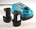 Produktbild Set Makita Akku-Ladegerät DC10WA 7.2 - 10.8V + 2 x Sila Profi-Akku (122) Werkzeugakku, Ersatzakku für Makita - 10,8 Volt - 1500mAh - Li-Ion 194550-6 / 194551-4 / BL1013