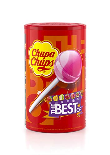 Chupa Chups Tubo de 150 Sucettes Best Of 1,8 kg