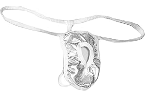 VemeFufu Hombre Tanga Sexy Hot Mankini Abrir Transparente Ropa Interior para Hombres Talla Única