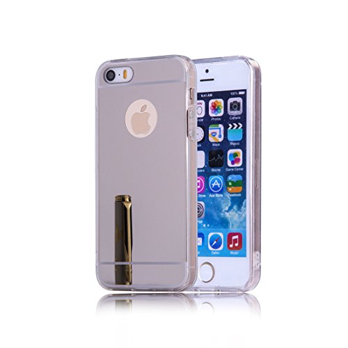 DBIT iPhone SE Funda Gel Espejo TPU Silicona Ultra delgado Protecci n Funda Durable Estuche Carcasa Case para Apple iPhone 5 5S SE Plata reviews DBIT iPhone SE Funda Gel Espejo TPU Silicona Ultra delgado Protecci n Funda Durable Estuche Carcasa Case para Apple iPhone 5 5S SE Plata