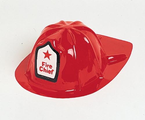 Red Fire Helmet Fireman Costume Carnival