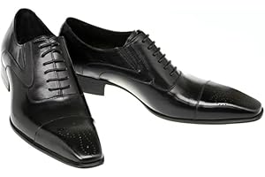 Rodawu Chaussure Derby Homme Ville Habillées Affaires à Lacets Oxford pour Hommes Brogues Casual Costume Mariage 40-46 EU