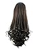 Multi-Color 24"&160g Hair Claw In Pony Tail Ponytail Hair Extensions Curled Wavy W02/2T33