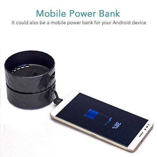 Akku f  r Dot 2nd Generation 10000mAh Dot Akku  Batteriebasis f  r Dot Zubeh  r und Android Ger  te von KIWI Design  Schwarz 