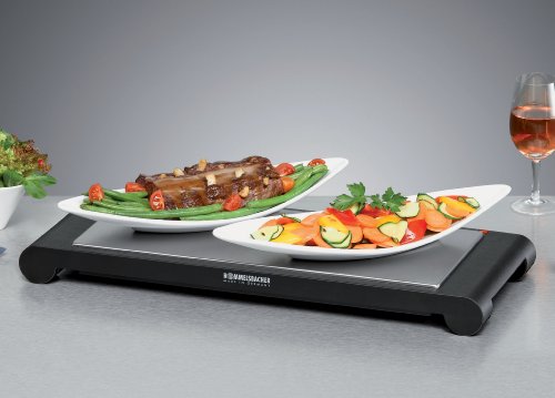 ROMMELSBACHER WPS 857 – WÄRMESPEICHERPLATTE – 850 Watt – Edelstahl/schwarz - 2