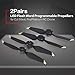 Produktbild fghdfdhfdgjhh 8331 2 Paar Low-Noise Blades Propeller Schnellspanner LED Flash Word Programmierbare Requisiten Fit für DJI Mavic Pro/Platinum RC Drohne