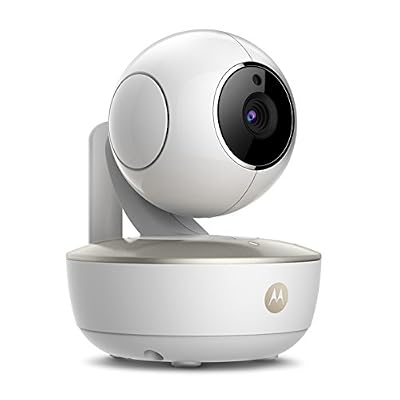 Motorola MBP 88 Connect - Babyphone vidéo Wi-Fi caméra portable avec éco-mode, alertes de mouvements, du niveau sonore et de la température et Moto StarGrip, couleur blanc
