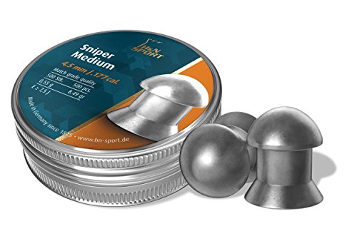 H&N Sports Sniper Medium 4.5 mm Balines, Unisex Adulto, Gris