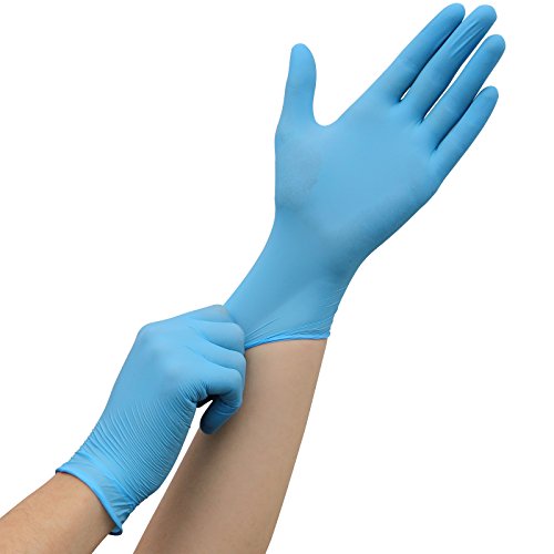 Nitril-Handschuhe blau 100 Stück Gr. S-XL MediSafe, M - 2