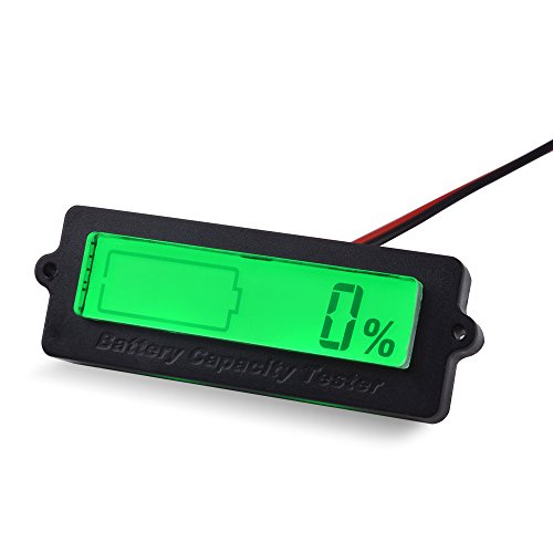XCSOURCE® 8-63V LCD Blei-Säure Batterie Kapazität Tester Indikator Lithium-Ionen Akku Zähler Panel Status Monitor Grün Backlit BI664