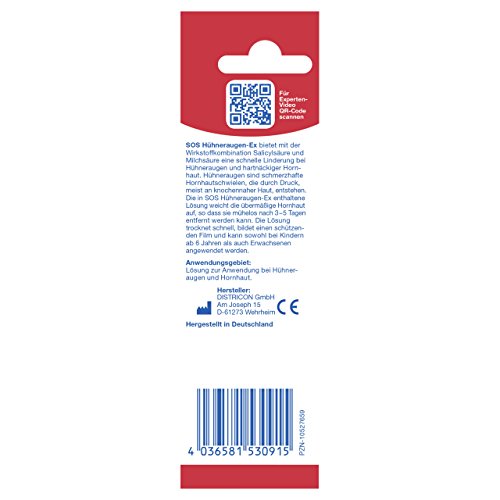 SOS Hühneraugen-Ex (2er Pack) – Zur Behandlung hartnäckiger Hühneraugen und Hornhaut - 2