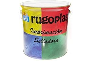 Rugoplast - Imprimación selladora sintética blanca para madera (4L), Blanco
