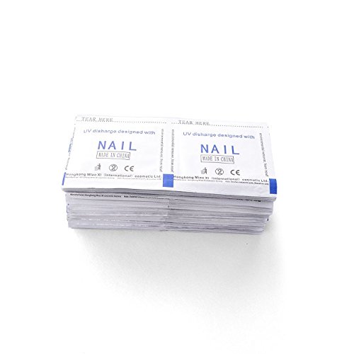 ewinever(R) 200 Stück Gel Polish Remover Wraps Einfache Folien Nagel Kunst Reiniger W / Aceton - 2